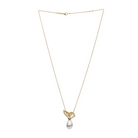 Autore Keshi South Sea Pearl Pendant necklace featuring a Keshi South Sea Pearl and white diamond set on 18kt yellow gold