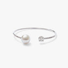 Autore Amore Bangle featuring White Diamonds and Australian South Sea Peals on 18kt white gold