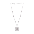 Autore Keshi Pearls with White Mother Of Pearl set in 18kt white gold white diamond pendant necklace