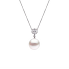 Autore Australian South Sea Pearl Pendant with white diamonds in 18kt white gold