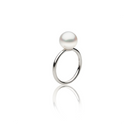 Autore South Sea Pearl set in 18kt White Gold Band Ring