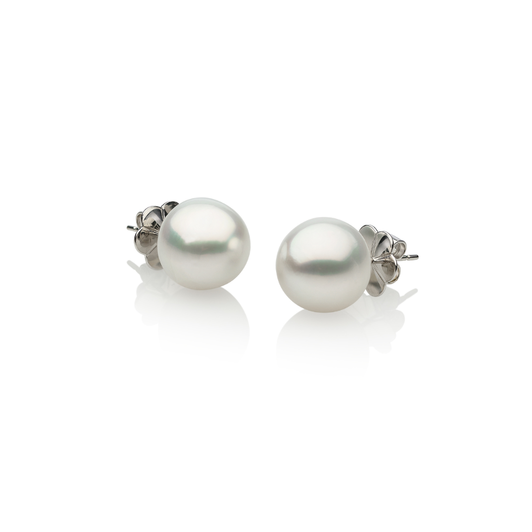 Autore South Sea Pearl set on 18kt white gold stud earrings