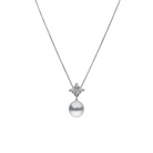 Autore Geo Star Pendant featuring white diamonds and Australian South Sea Pearl on 18kt white gold
