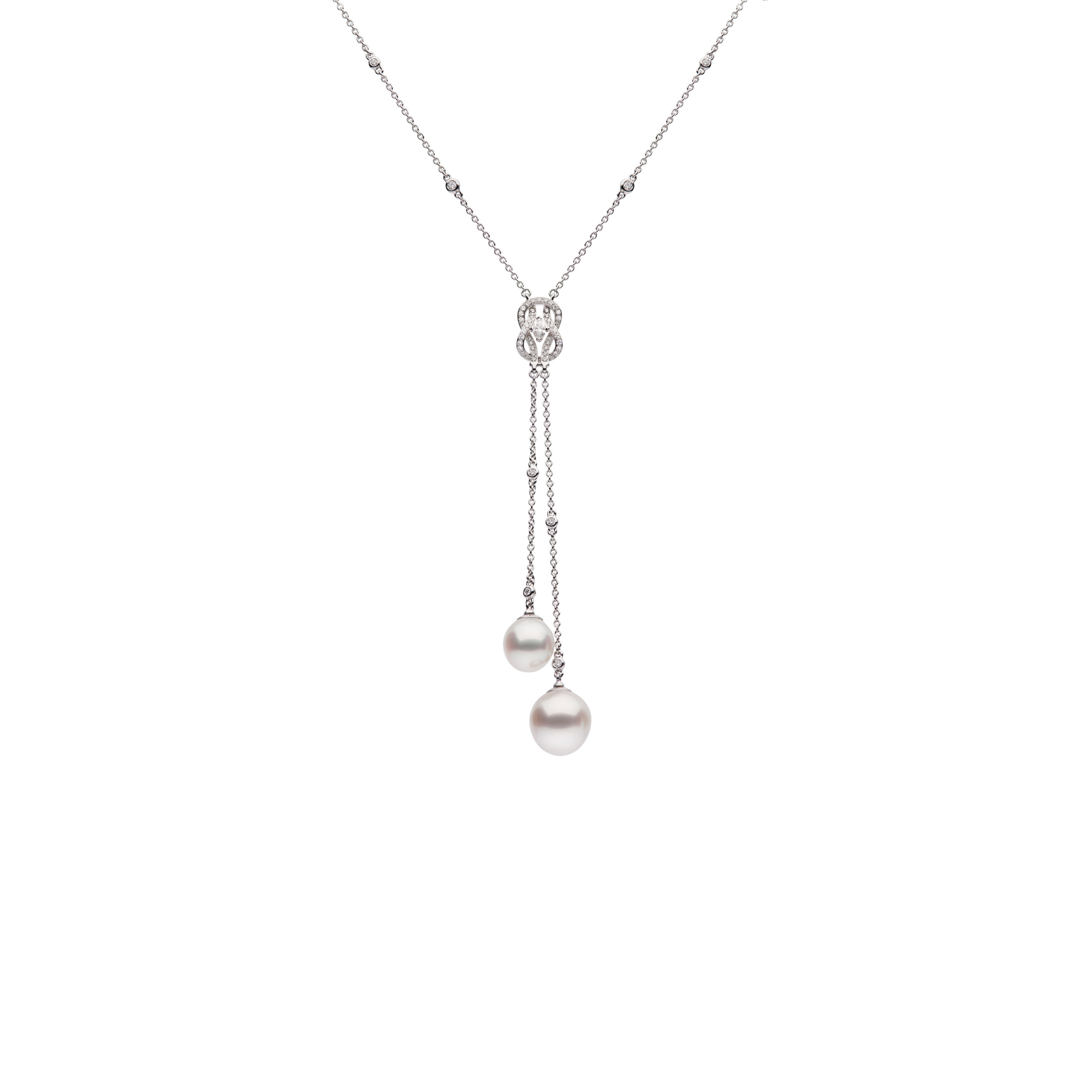 ヘラクレスノット ホワイトダイヤモンドネックレス