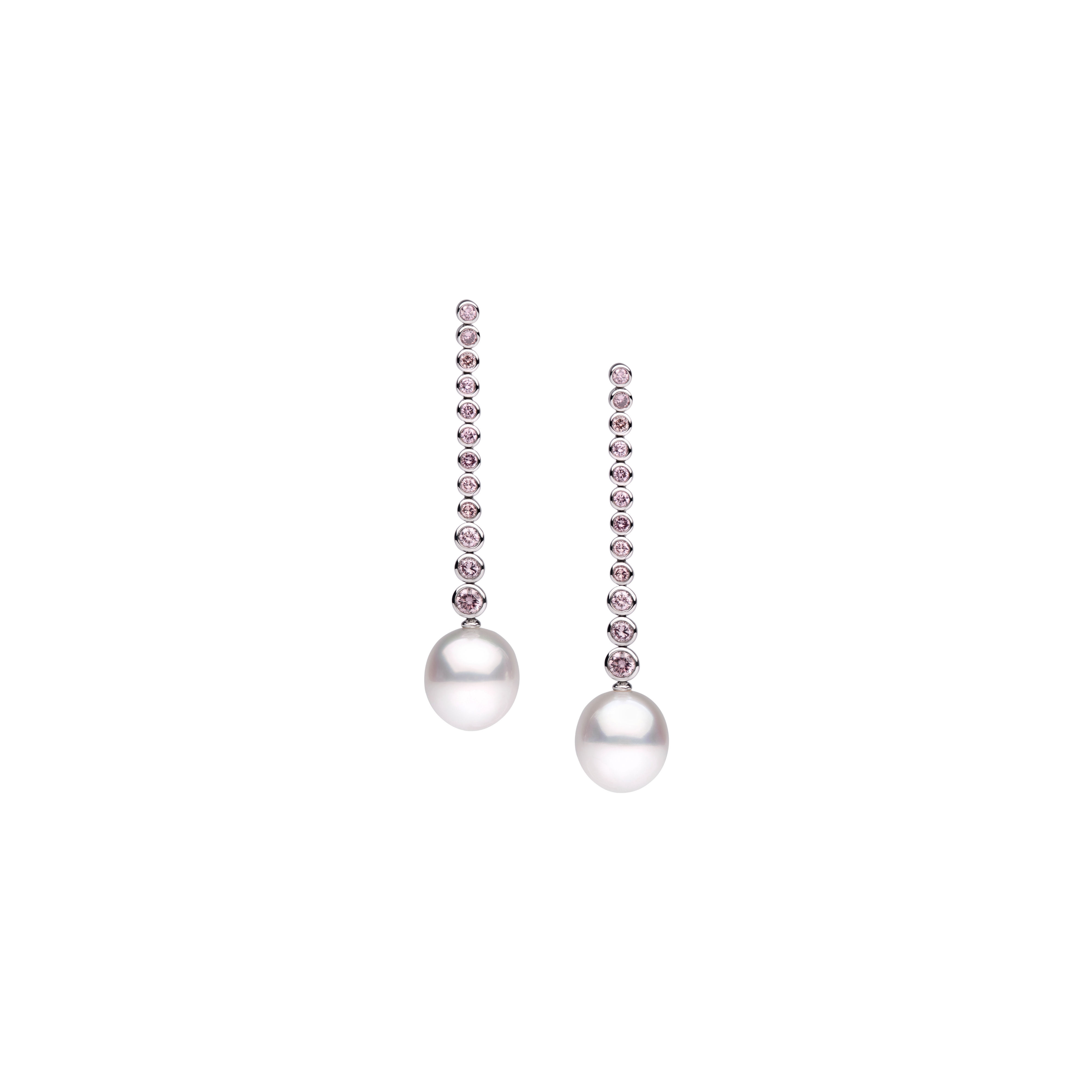 Bezel Drop Earrings