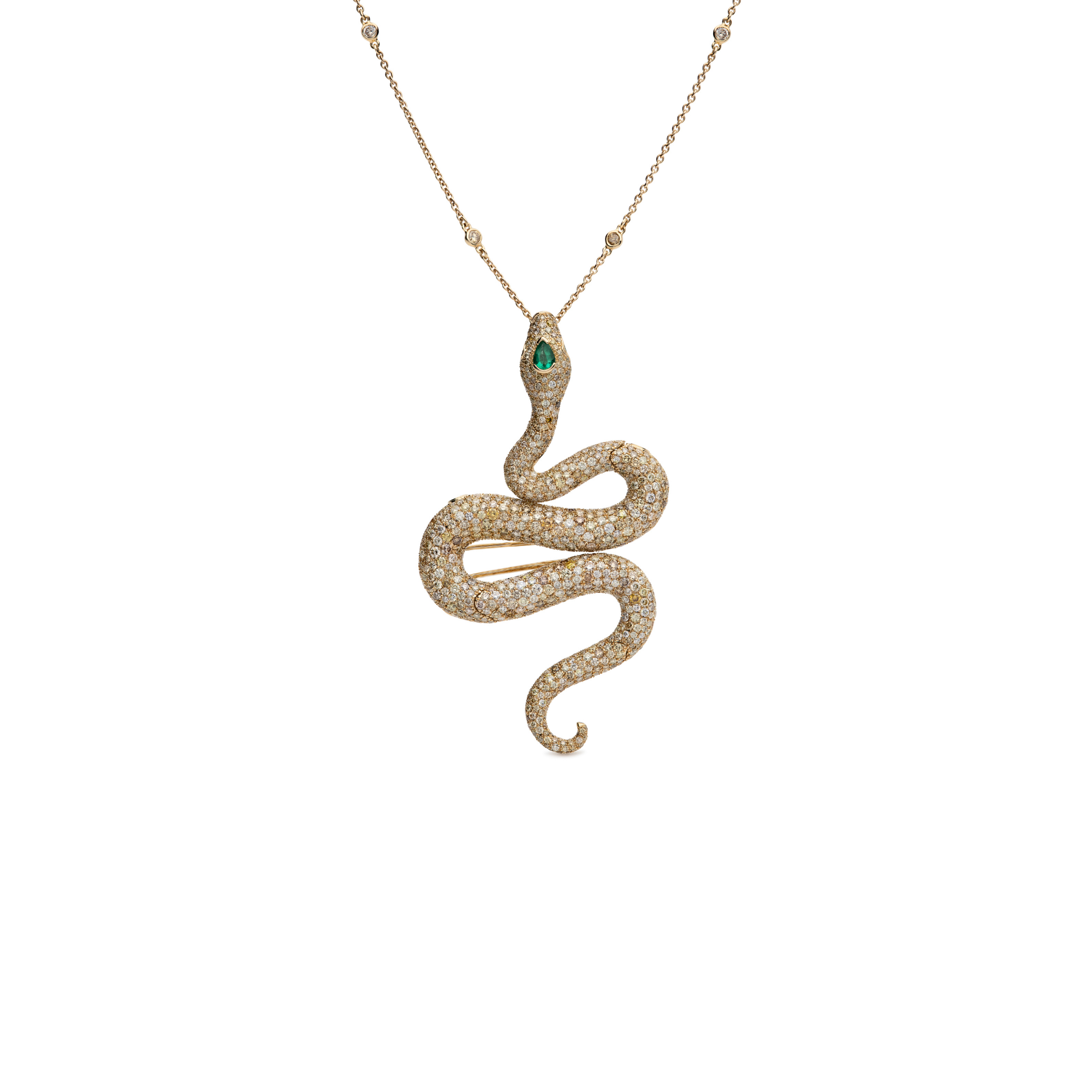 Ophidia Couture Necklace Enhancer & Brooch